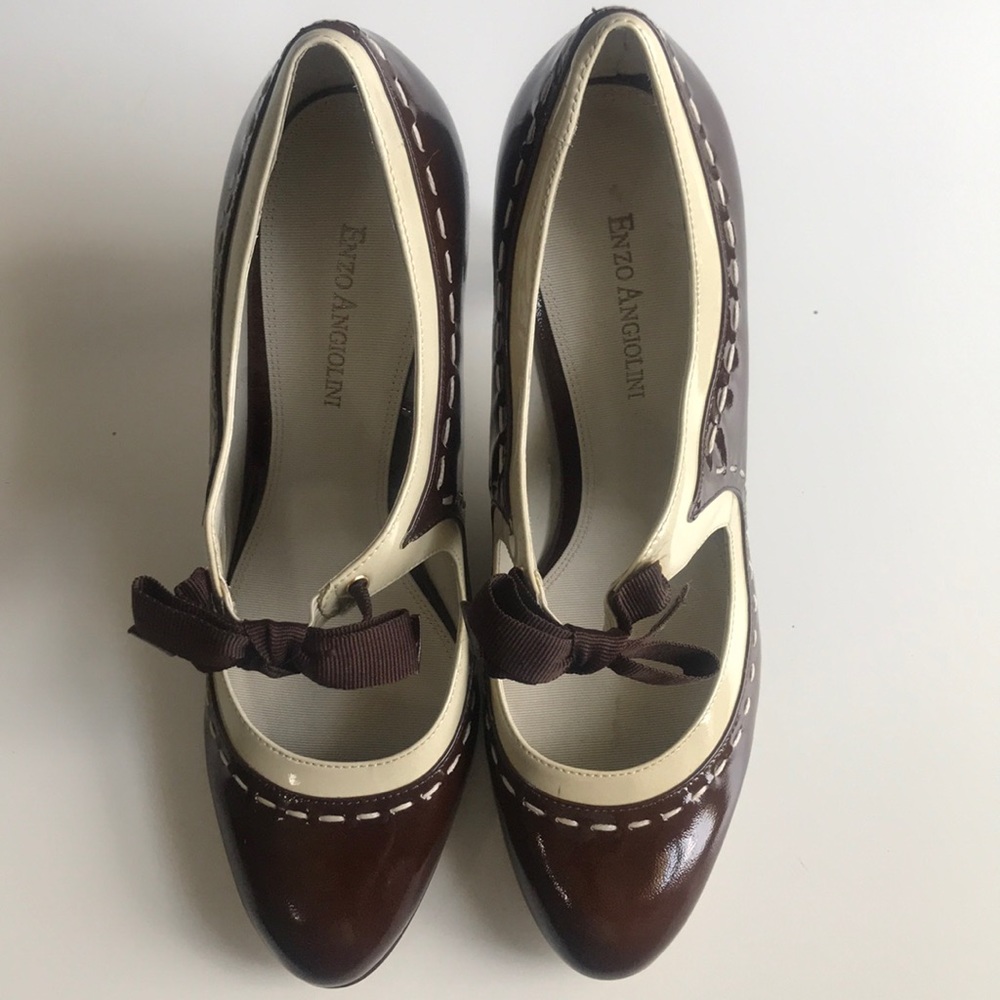 Enzo Angiolini Size 10 Classic Menswear Heel